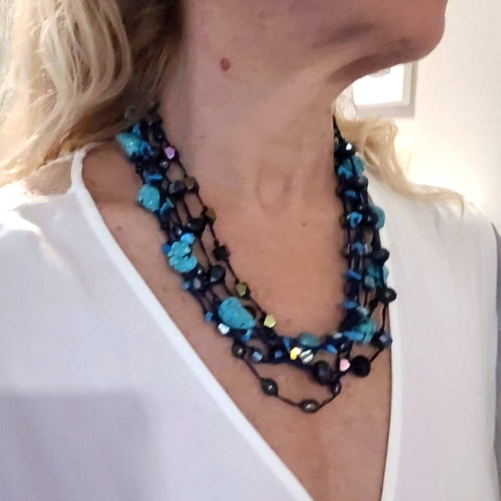 Premier design blue stone necklace